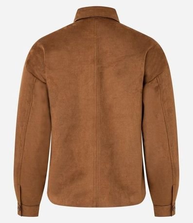 Camisa en Gamuza con Bolsillos y Botones Delanteros 8