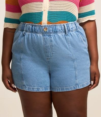 Short Clochard en Jeans con Bolsillo Cuchillo Curve & Plus Size 2