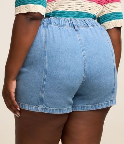 Short Clochard en Jeans con Bolsillo Cuchillo Curve & Plus Size 3