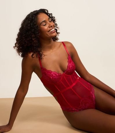 Body Lingerie en Encaje con Escote Corazón 1