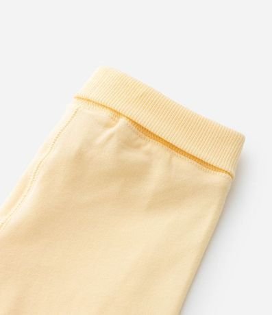 Pantalones Infantiles con Cintura Doblada y Lazo Aplicado - Talle RN a 18 meses 4