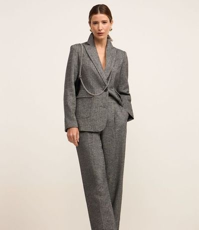 Pantalón Recto en Polivelour Calientita con Cintura Sastre 2