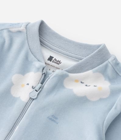 Mono Infantil en Plush con Estampa Nube - Talle RN a 18 meses 7