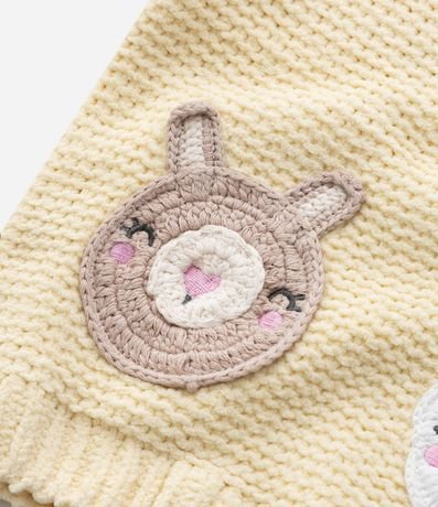 Suéter Infantil en Chenille con Bordado Animalitos - Talle 0 a 18 meses 7