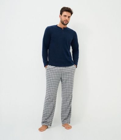 Camisa de Pijama en Plush con Botones 2