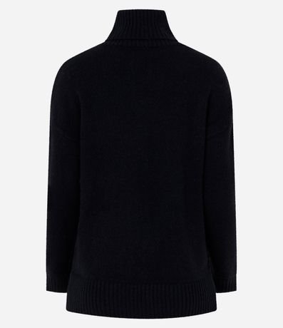 Suéter en Punto con Cuello alto y Ponto Diferenciado 7