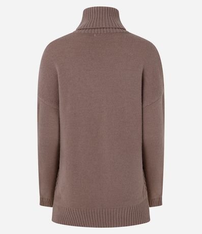 Suéter en Punto con Cuello alto y Ponto Diferenciado 9