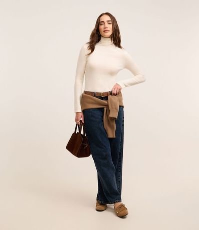 Blusa Básica en Punto Pesado con Cuello Alto 2