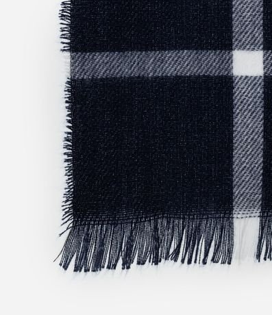 Bufanda en Punto con Estampa de Cuadros 2