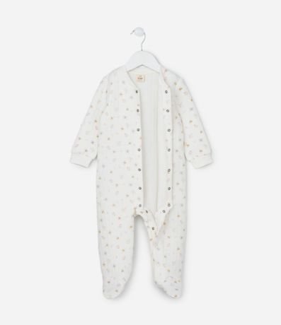 Mono Infantil con Textura Capitoneada y Estampa Floral - Talle 0 a 18 meses 2