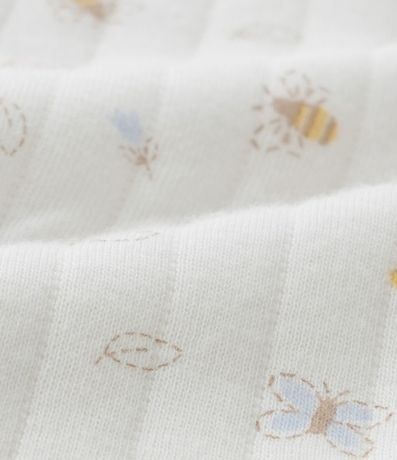 Mono Infantil con Textura Capitoneada y Estampa Floral - Talle 0 a 18 meses 4