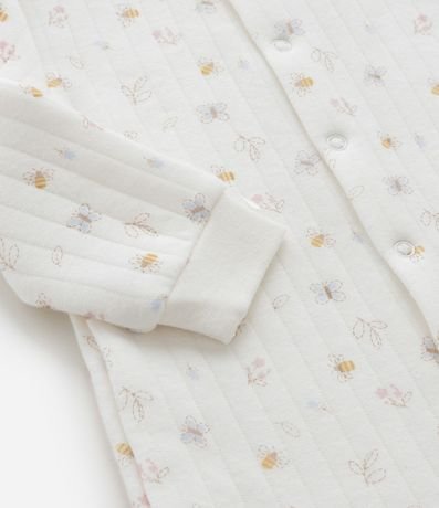 Mono Infantil con Textura Capitoneada y Estampa Floral - Talle 0 a 18 meses 7