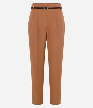 Pantalón Zanahoria Sastrería con Cinturón Hebilla 5