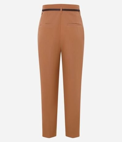 Pantalón Zanahoria Sastrería con Cinturón Hebilla 6