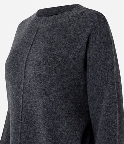 Suéter en Punto de Fondo Melange con Friso 7