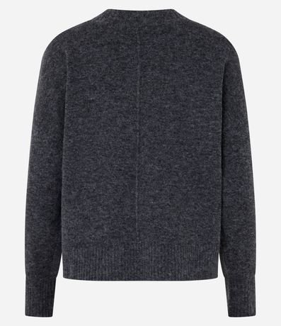 Suéter en Punto de Fondo Melange con Friso 8