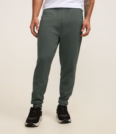 Pantalón Deportivo en Tela Texturizada con Cierre en los Bolsillos 2