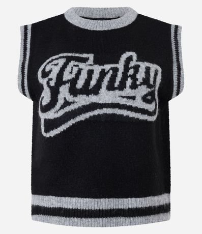 Chaleco en Punto con Estampa Funky 4