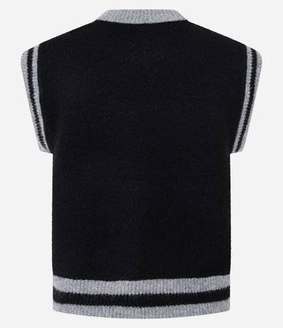 Chaleco en Punto con Estampa Funky 5