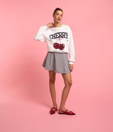 Pollera Corta en Sastrería con Pliegues 4