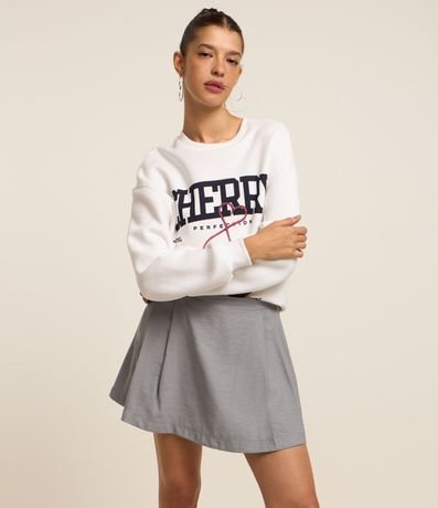 Pollera Corta en Sastrería con Pliegues 2