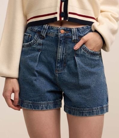 Short Baggy en Jeans con Cintura Interno Rayado 3
