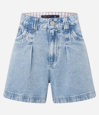 Short Baggy Jeans con Cintura Interno Vichy 10