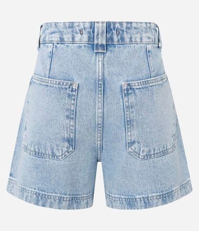 Short Baggy Jeans con Cintura Interno Vichy 6