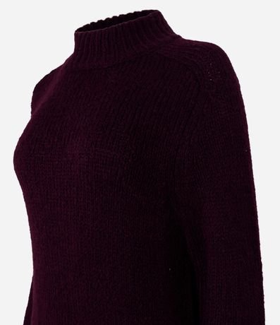 Vestido New Midi en Punto con Cuello Alto Acanalada 10