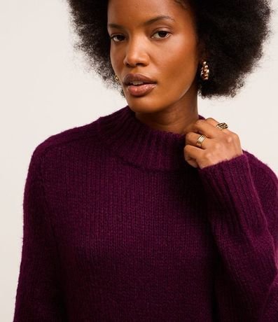 Vestido New Midi en Punto con Cuello Alto Acanalada 4