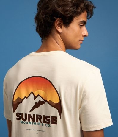 Remera Comfort en Algodón con Estampa de Puesta de Sol 6