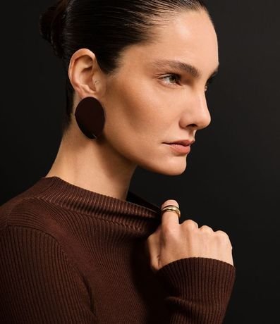 Vestido Long Midi en Punto con Cuello Alto 6