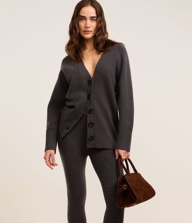 Pantalón Legging en Punto con Ajuste en el Pié 3