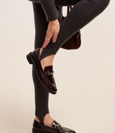 Pantalón Legging en Punto con Ajuste en el Pié 6