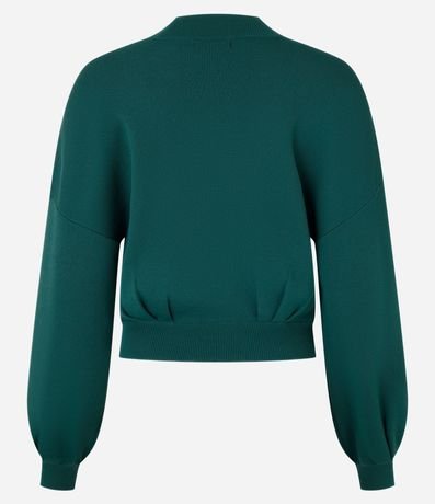 Blusa en Punto con Sisa Deslocada y Pliegues en la Bajo 7