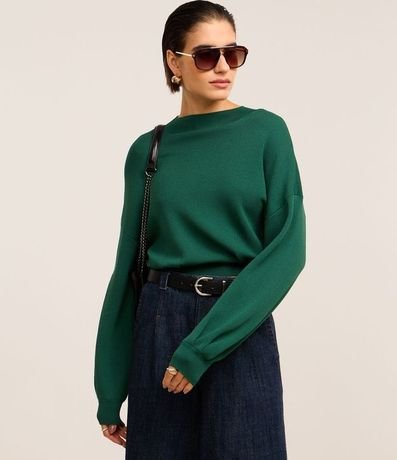 Blusa en Punto con Sisa Deslocada y Pliegues en la Bajo 2