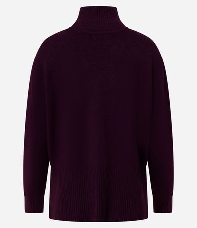 Suéter en Punto con Cuello Alto y Detalles Acanalado 7
