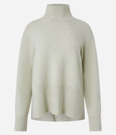 Suéter en Punto con Cuello Alto y Detalles Acanalado 6