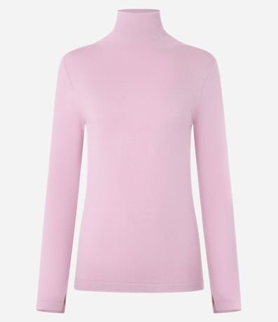 Blusa Básica en Punto Pesado con Cuello Alto