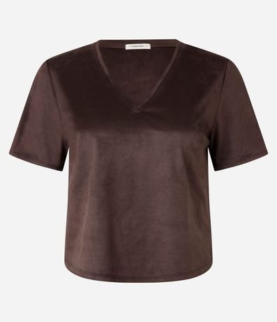 Blusa en Gamuza con Escote V 4