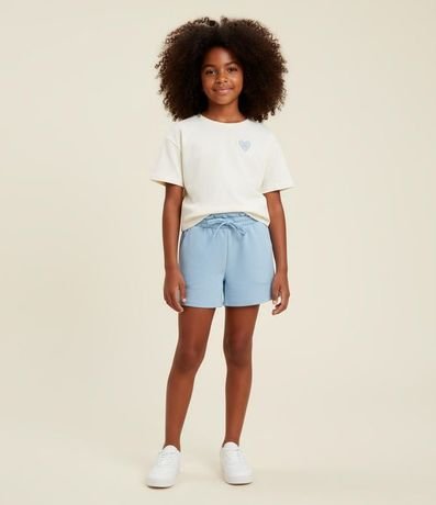 Short Clochard Infantil en Algodón con Bolsillo - Talle 5 a 14 años