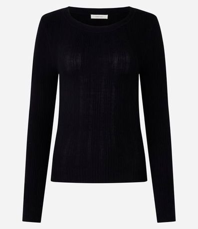 Sueter Básico de Punto Acanalado 5