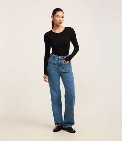 Sueter Básico de Punto Acanalado 2