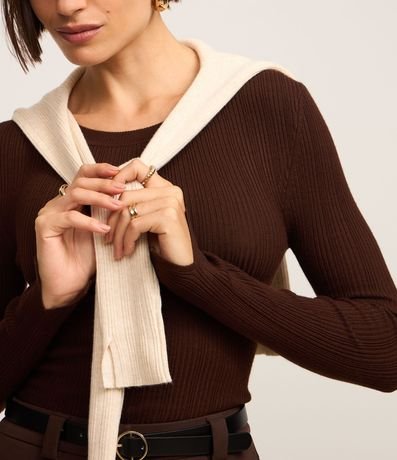 Sueter Básico de Punto Acanalado 3