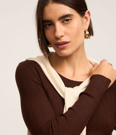 Sueter Básico de Punto Acanalado 4