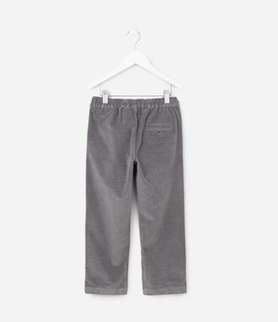 Pantalón Recto Infantil en Terciopelo con Bolsillos - Talle 5 a 14  Anos 2