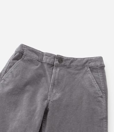 Pantalón Recto Infantil en Terciopelo con Bolsillos - Talle 5 a 14  Anos 5