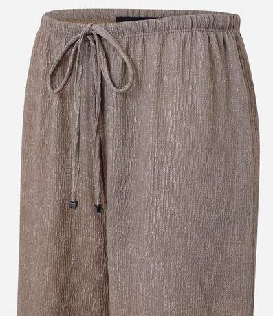 Pantalón Wide Leg con Textura y Elástico en la Cintura 6