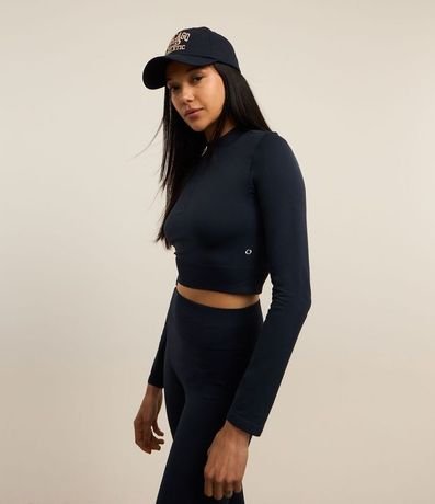 Remera Deportiva en Poliamida Seamless con Cuello Alto 3