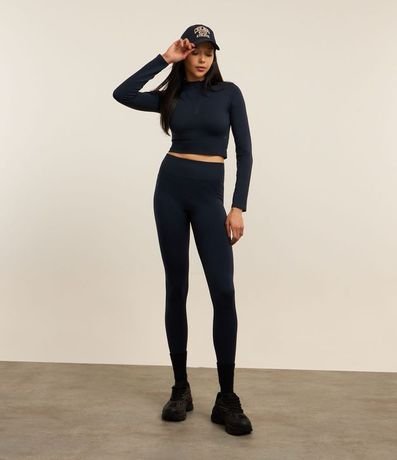 Remera Deportiva en Poliamida Seamless con Cuello Alto 5